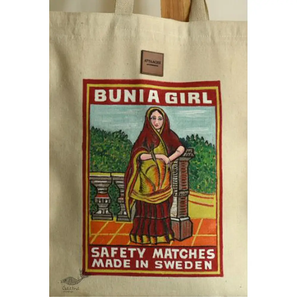 Hand Painted Canvas Bag 